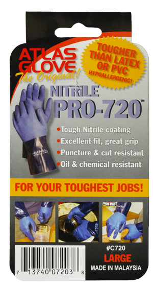 Watson Gloves Nitrile Pro 12" Super Flex - Pack of 6