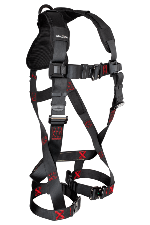 FT-Iron™ 2D Climbing Non-Belted Full Body Harness, Tongue Buckle Leg Adjustments
