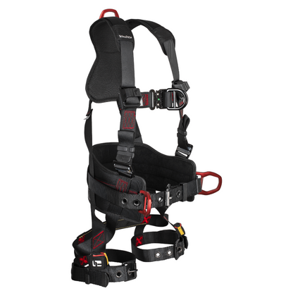 FT-Iron 4D Construction Climbing Full Body Harness, Tongue Buckle Leg Adjustments