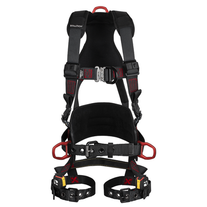 FT-Iron 4D Construction Climbing Full Body Harness, Tongue Buckle Leg Adjustments