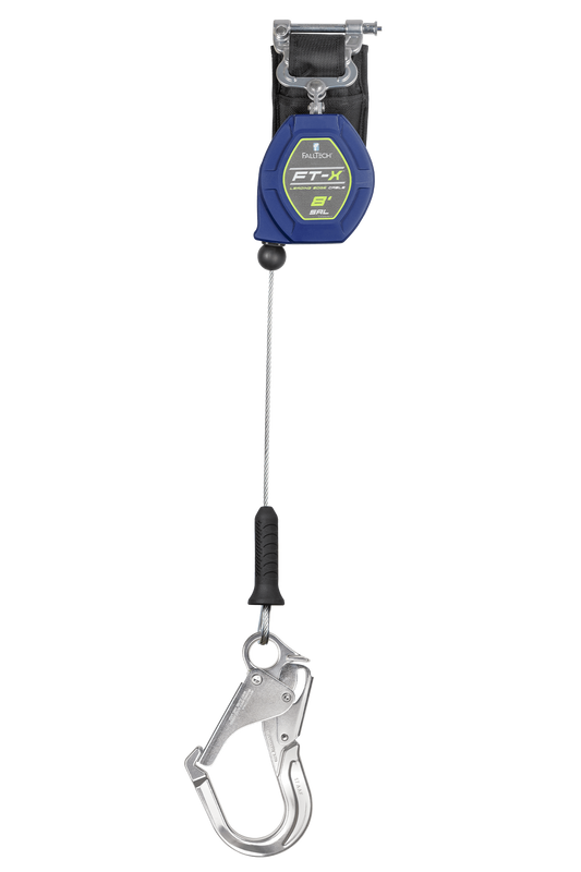 8' FT-X™ Cable Class 2 Leading Edge Personal SRL, Single-leg with Aluminum Rebar Hook