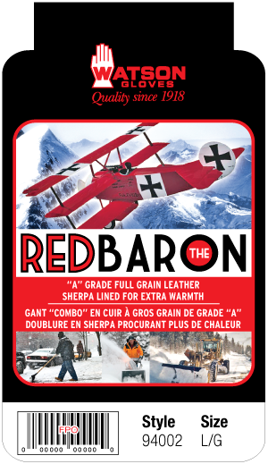 Red Baron Lined - Pack of 6