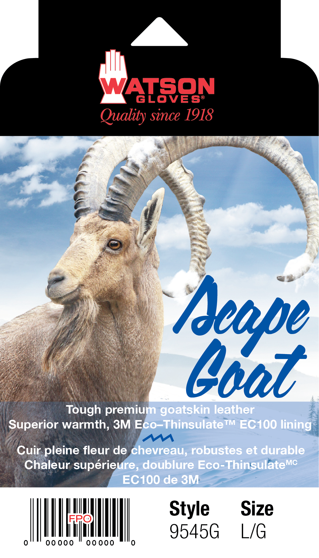 Scape Goat Thinsulate EC100 Lined- Pack of 6