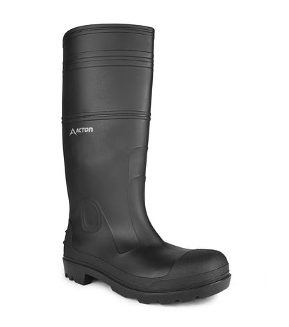 Acton Function Men's Steel Toe Work Boots - Black