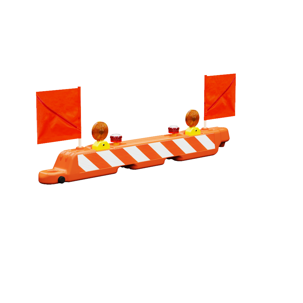 Red Solar Airport Barricade Light