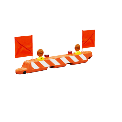 Red Solar Airport Barricade Light