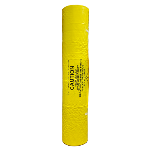 Asbestos Removal Bags - Yellow 6 MIL 48 x60 Pack of 50 Bags