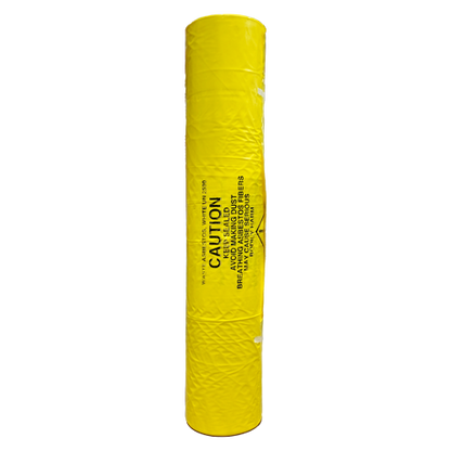Asbestos Removal Bags - Yellow 6 MIL 48 x60 Pack of 50 Bags