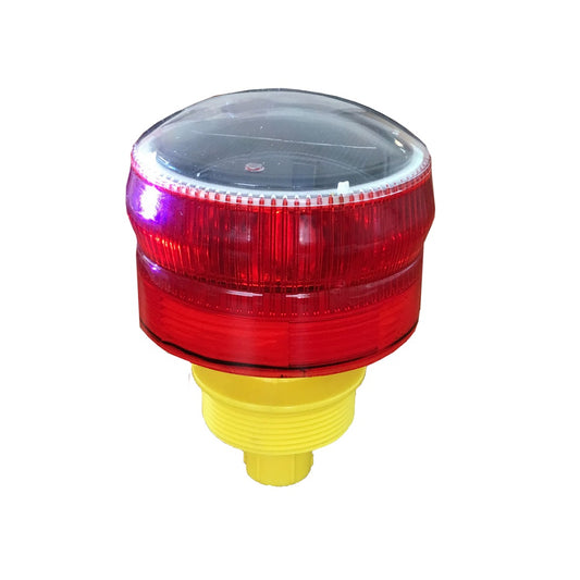 Red Solar Airport Barricade Light