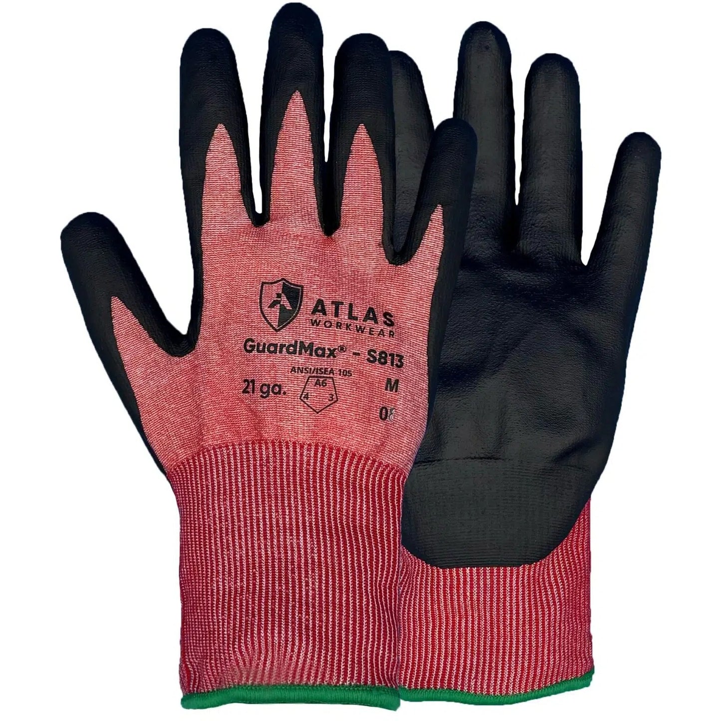 Atlas Gear GuardMax 21 ga. Nitrile Coated Glove - Dozen