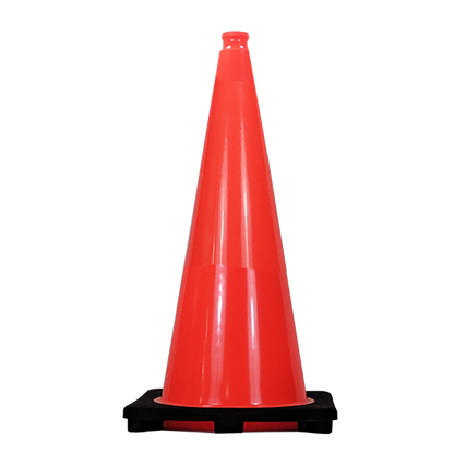 28" Traffic Cone 4" HI Collar, 7 lbs