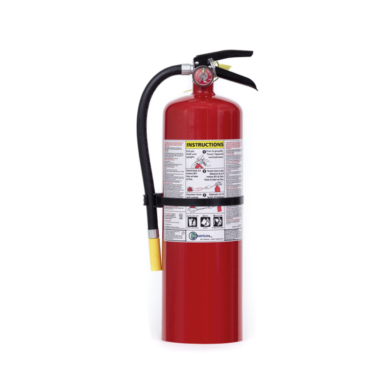 10 lb ABC Champion Pro Dry Chemical Fire Extinguisher with Wall Bracket