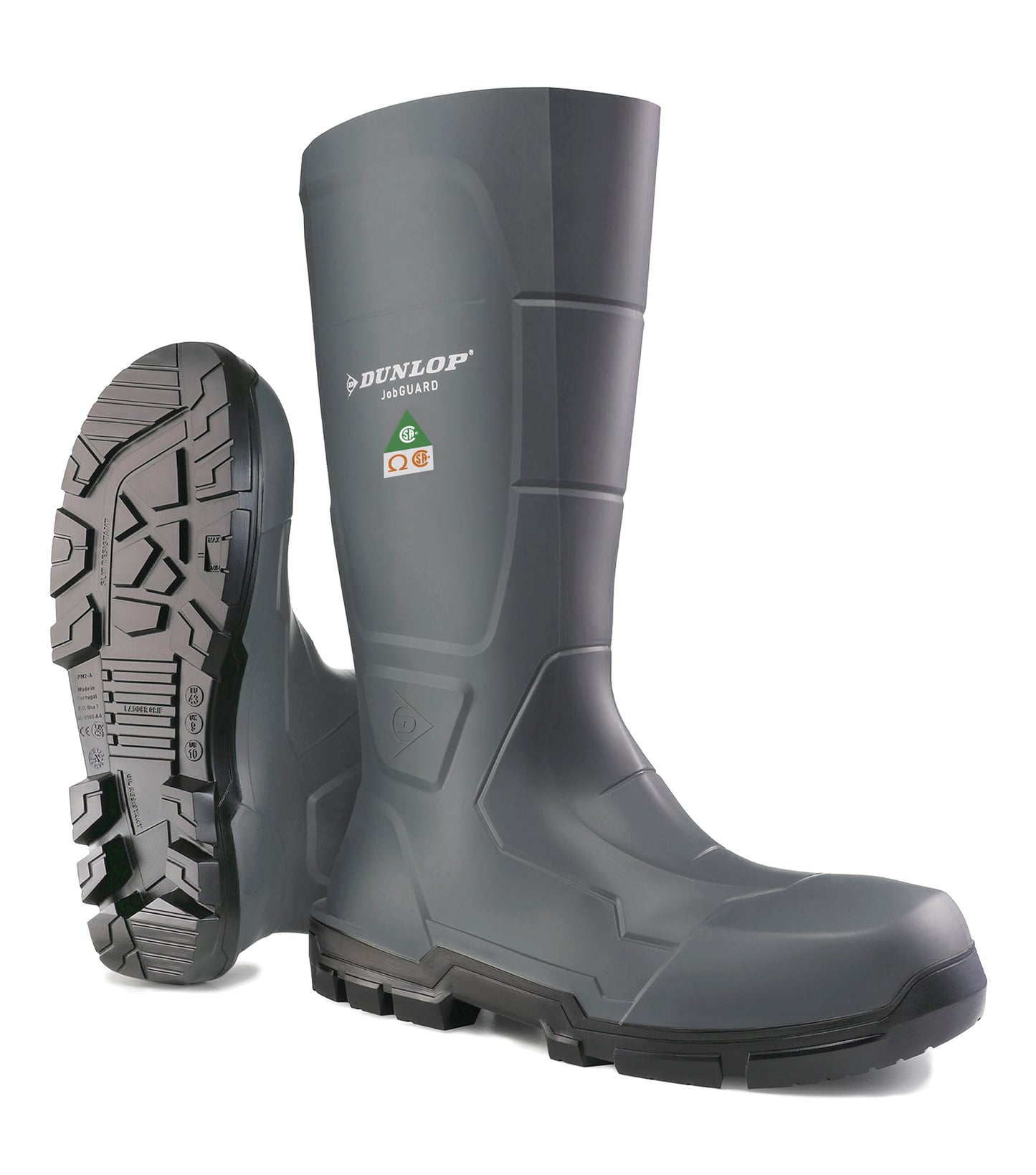 Dunlop JobGUARD Full Safety Men's Rubber Work Boots - Black