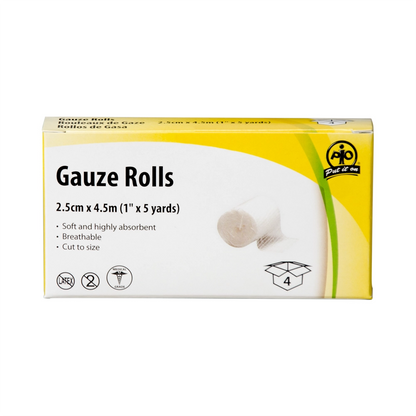 Gauze Roll, 2.5cm x 4.5m