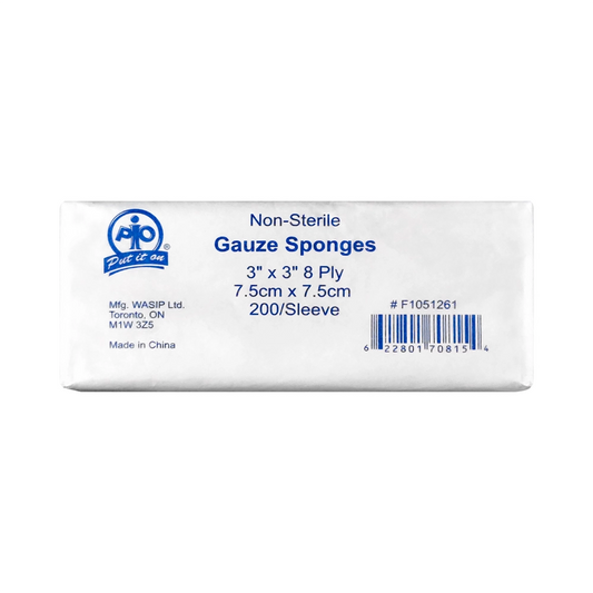 Gauze Sponges 7.5 x 7.5cm, 200 per Bag