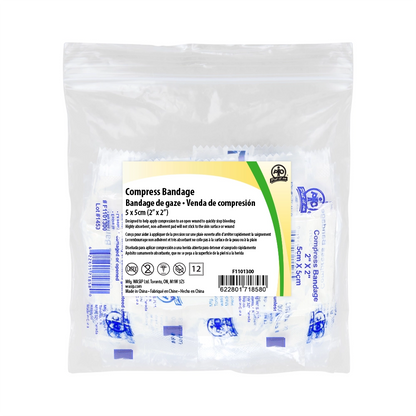 Compress Bandages, 5 x 5cm