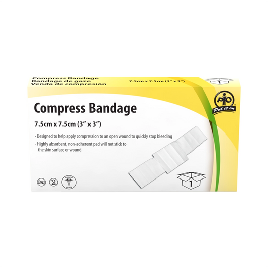 Compress Bandage, 7.5 x 7.5cm, 1/Box
