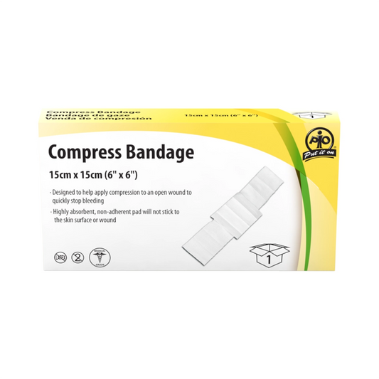 Compress Bandage 15 x 15cm 1 per Box