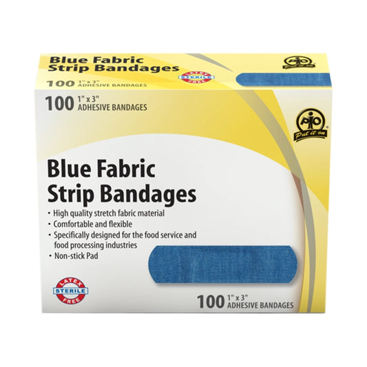 Blue Fabric Strip Detecable Bandages