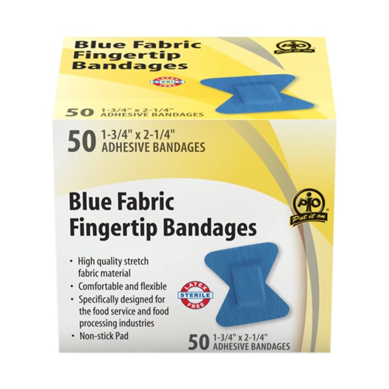 Blue Fabric Fingertip Detecable Bandages