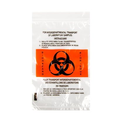 Bio-Hazardous Clear Bag 100 Per Pack