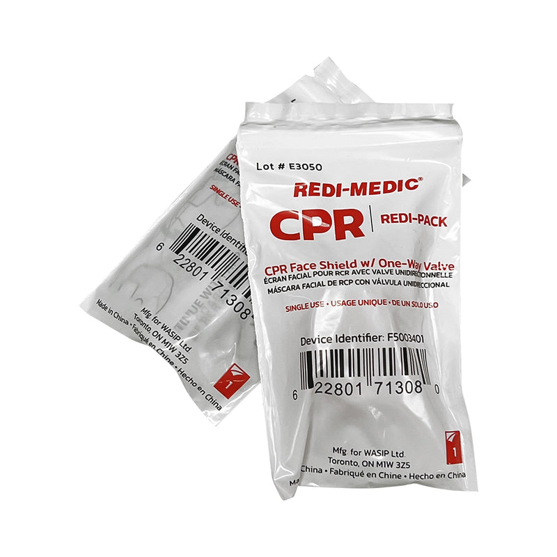 CPR-Aid Faceshield w/ 1 Way Valve