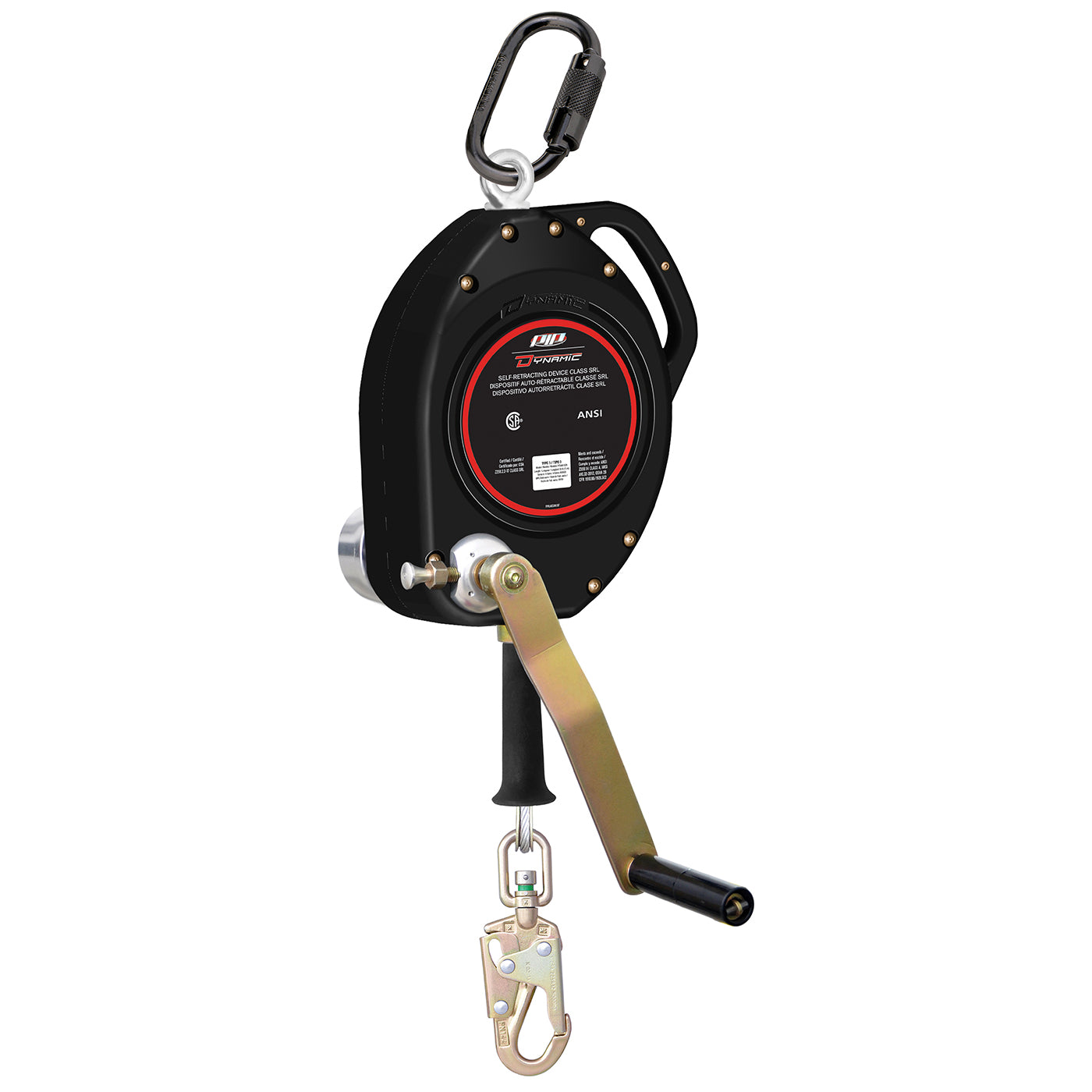 Cable 3-Way Self-Retracting Lifeline with Retrieval CSA Class SRL-R - 50' (15m)