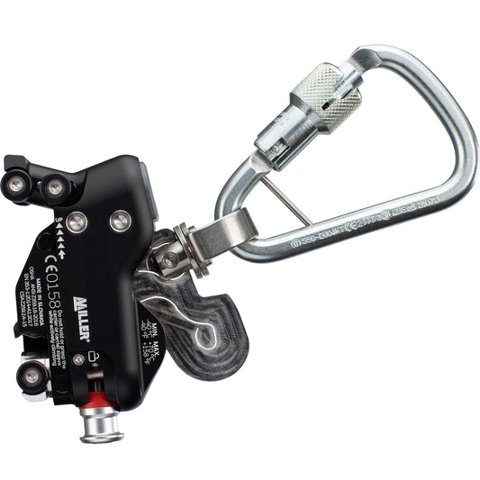 Miller FPH_VR670 Fall Arrester for Vertical Rail System, Detachable Anywhere Along Rail Silver Fall Protection