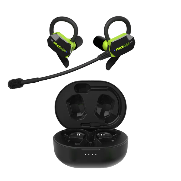 IsoTunes Wireless Safety Ultracomm Safety Earbuds with Boom Mic