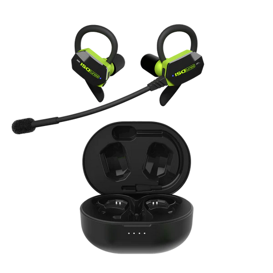 IsoTunes Wireless Safety Ultracomm Safety Earbuds with Boom Mic