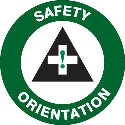 Custom Hard Hat Orientation Stickers