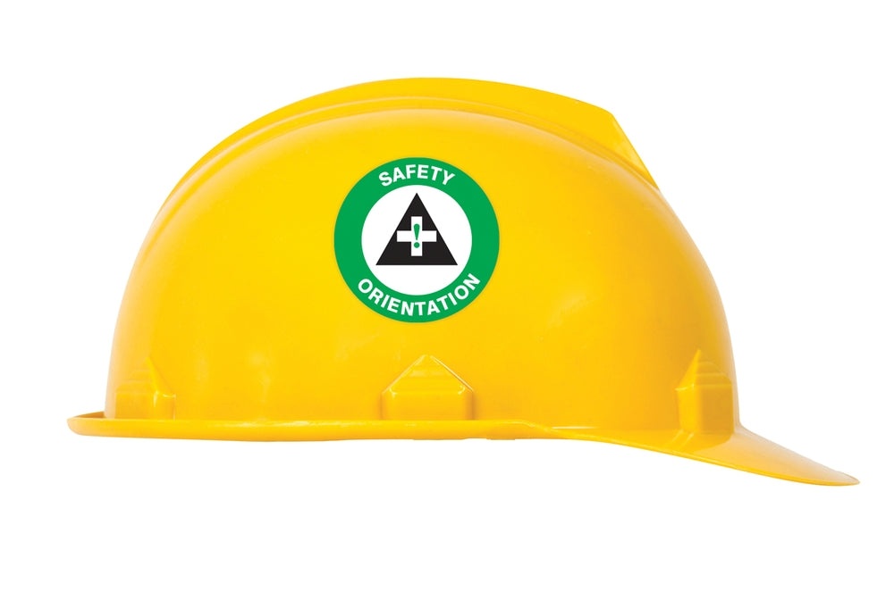 Custom Hard Hat Orientation Stickers
