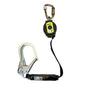 Miller MTL-OHW1-08 Single Web Personal Fall Limiter, Vectran Webbing, Aluminum Carabiner, Aluminum Locking Rebar Hook Black Fall Protection