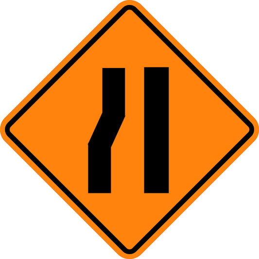Merge Right Roll-Up Sign