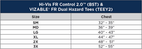 Sizing Chart