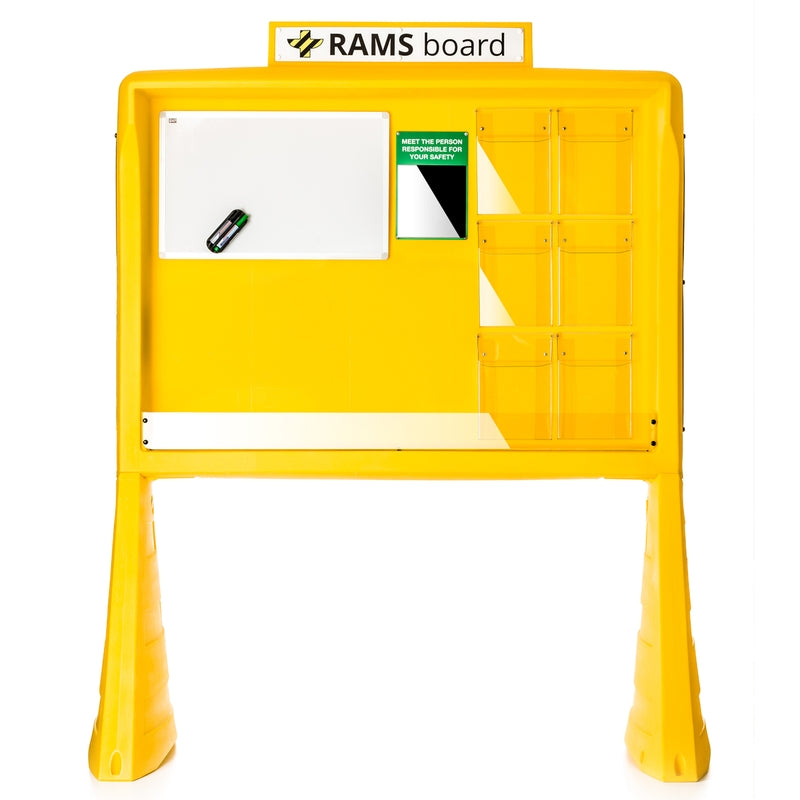 Risk Assessment And Method Statements (RAMS) Board, Yellow