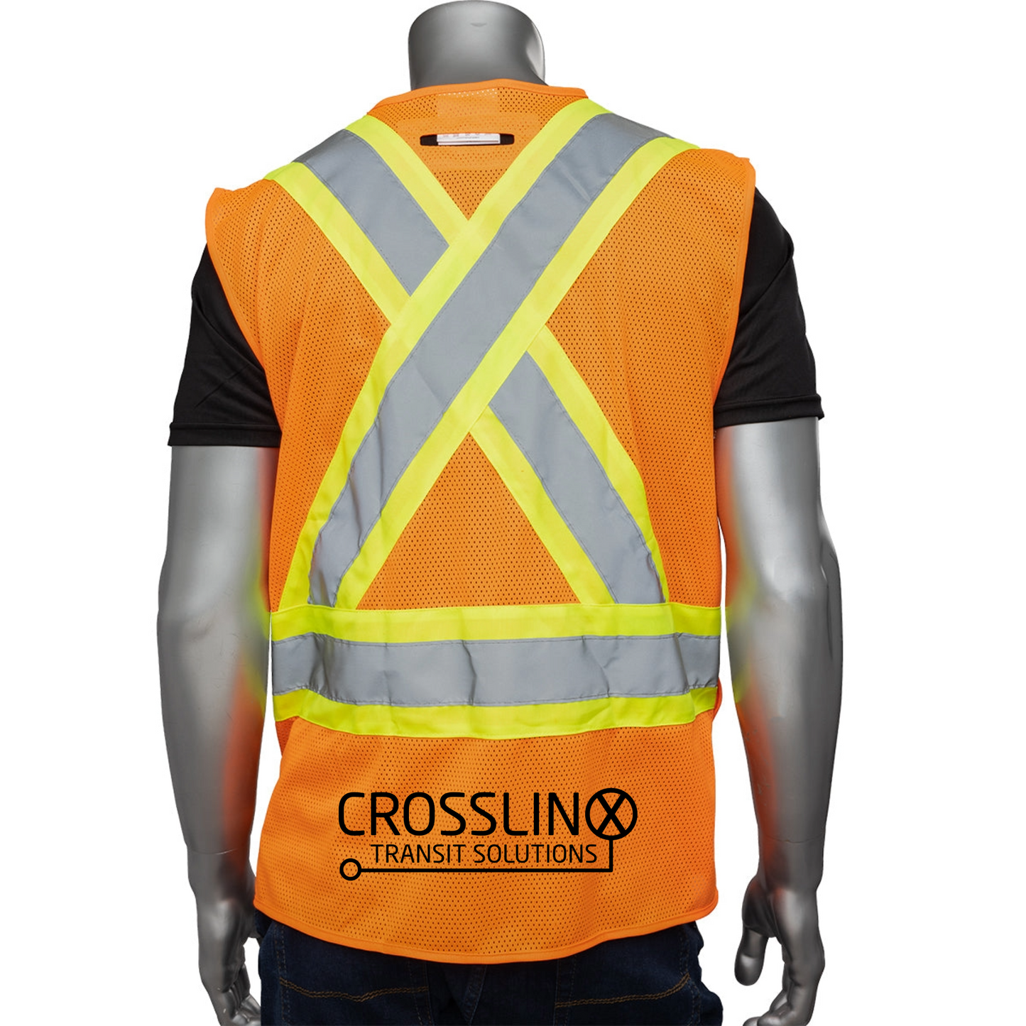 Crosslinx Transit - Tear Away Surveyor Style Vest with Mesh Back, CSA Z96, Class 2