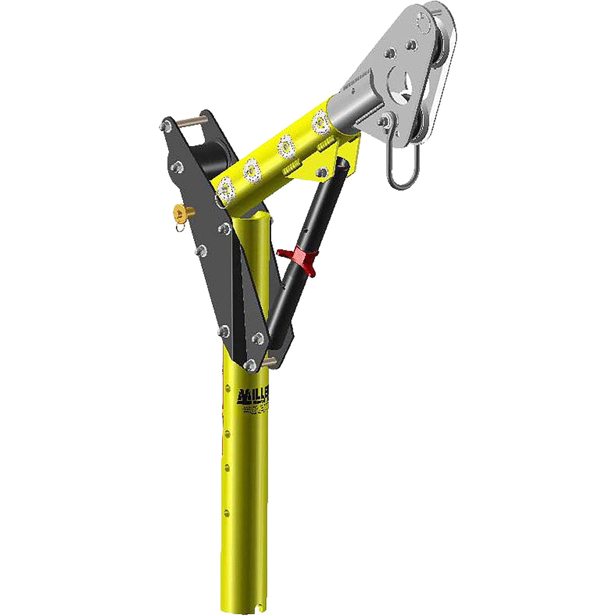 Miller DH-21 Adjustable Offset Upper Mast, 12-in to 29-in Yellow Fall Protection