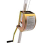 Miller 8442SS-Z7 Hoist/Winch with Integrated Mounting Bracket, Pulley, Carabiner, and Stainless Steel Lifeline Silver Fall Protection