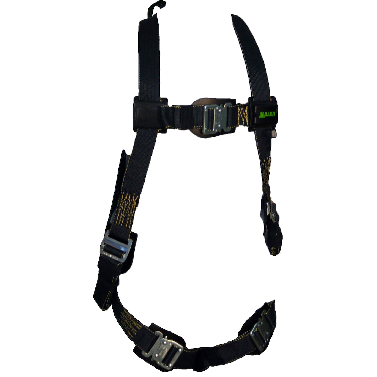 Miller 850KQC Heavy-Duty Kevlar/Nomex Welding & Arc Flash Rated Full-Body Harness, with 5 Points of Adjustment, with Back D-Ring Black Fall Protection