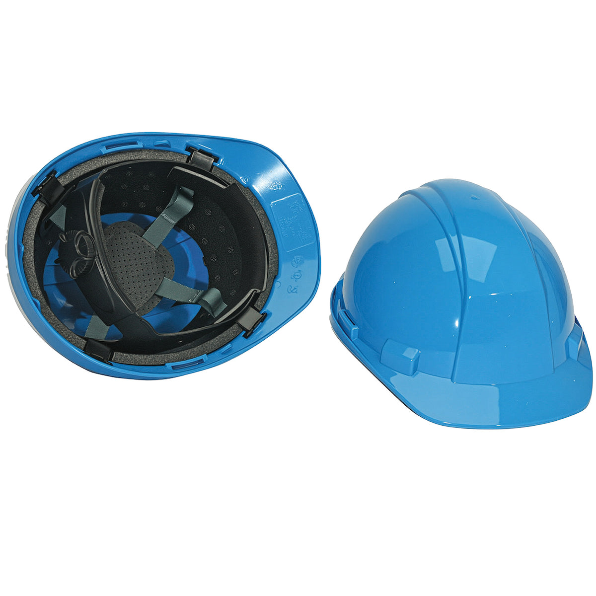 North A89R Type II, Cap Style Hard Hat with HDPE Shell, 4-Point Textile Suspension and Wheel Ratchet Adjustment Blue Head Protection