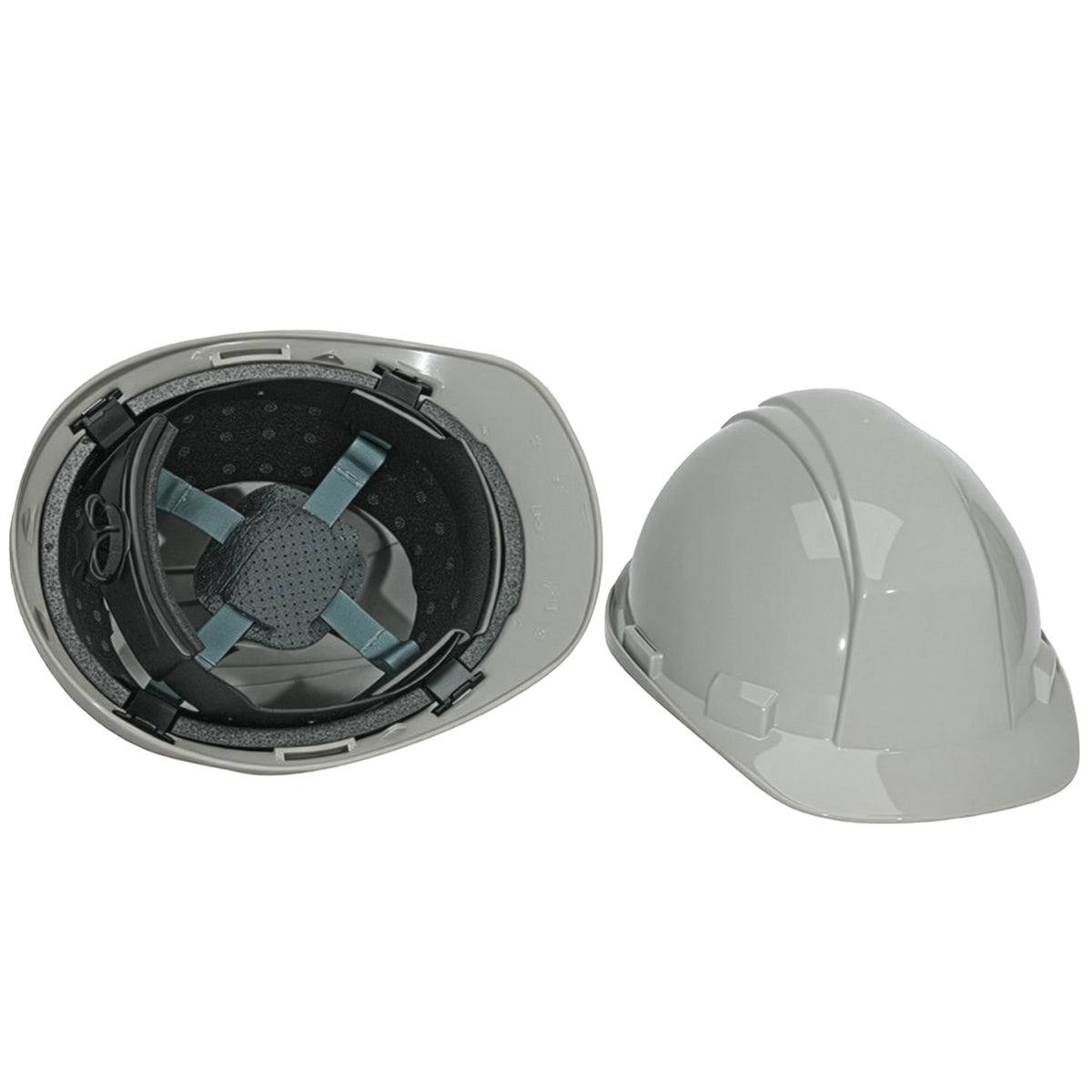 North A89R Type II, Cap Style Hard Hat with HDPE Shell, 4-Point Textile Suspension and Wheel Ratchet Adjustment Gray Head Protection