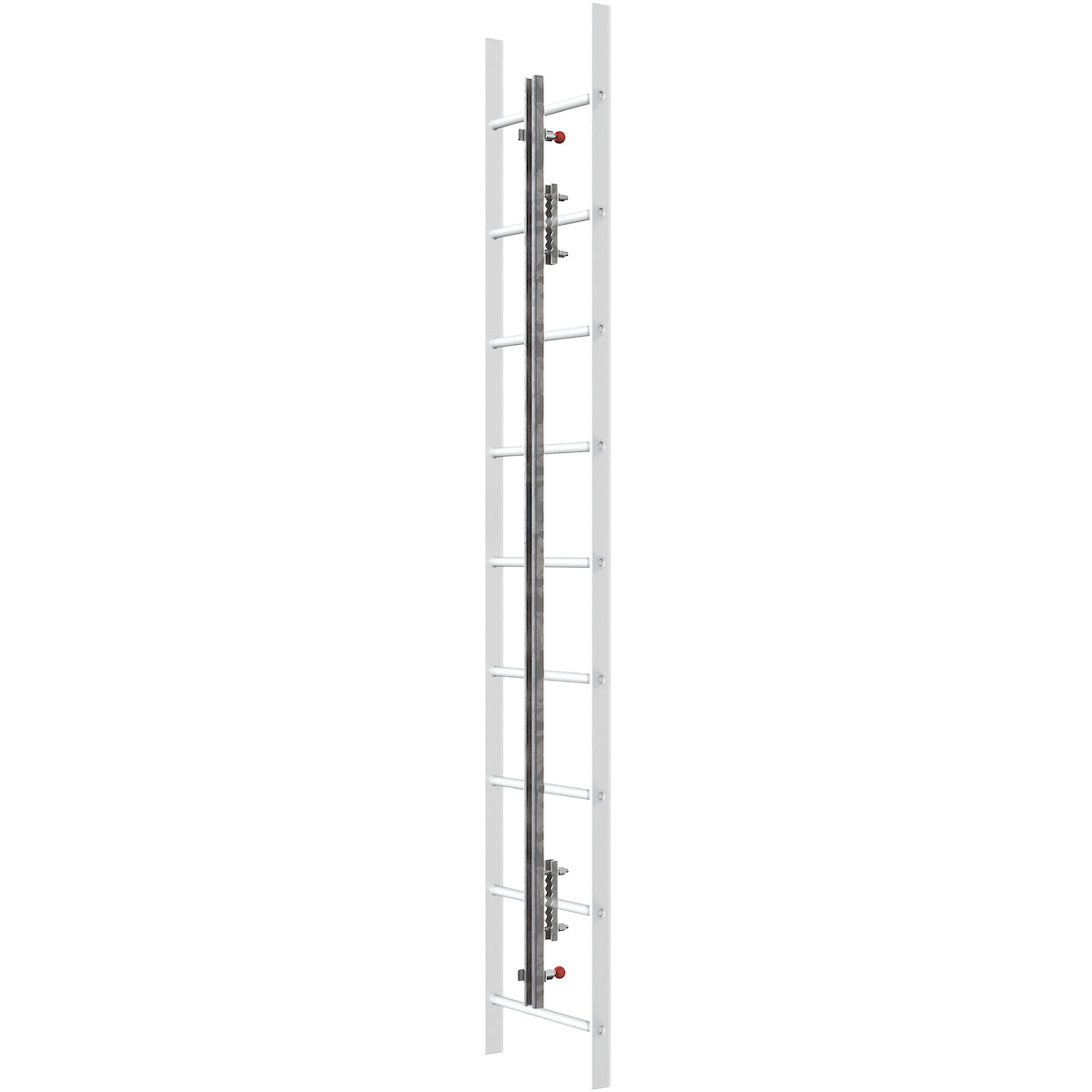 Miller GGO Vertical Height Access Ladder System Kit, Galvanized Steel, 20 Feet Silver Fall Protection