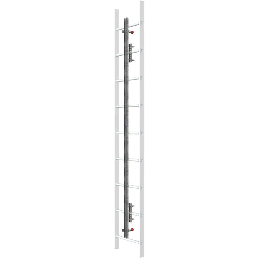 Miller GGO Vertical Height Access Ladder System Kit, Galvanized Steel, 20 Feet Silver Fall Protection