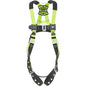 Miller H5ISP31100 Industry Standard Full-Body Harness, with 5 Points of Adjustment, with Back D-Ring, and Mating Chest Buckles & Tongue Leg Buckles Green Fall Protection