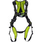 Miller H7IC3A Premium Full-Body Harness, with Lightweight Aluminum Hardware, 5 Points of Adjustment, with Back / Front / Side D-Rings, and Quick-Connect Chest & Leg Buckles Green Fall Protection