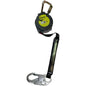 Miller MTL-OHS1-01 Single Vectra Webbing Personal Fall Limiter, Steel Carabiner, Steel Locking Snap Hook Black Fall Protection