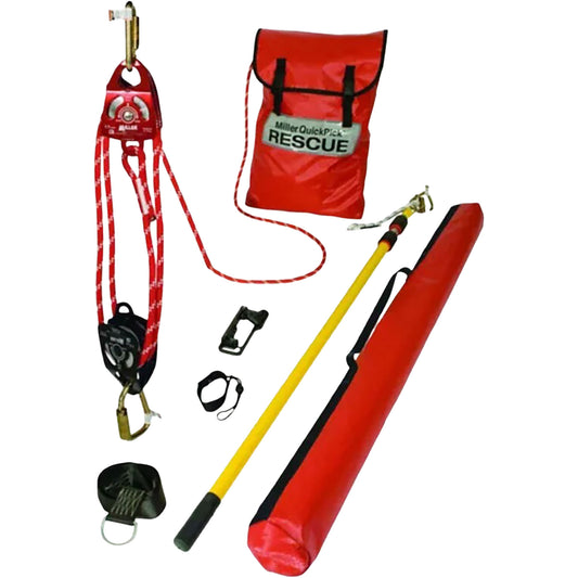 Miller QP-1 Complete Standard Rescue Kit, Professional Grade Orange Fall Protection