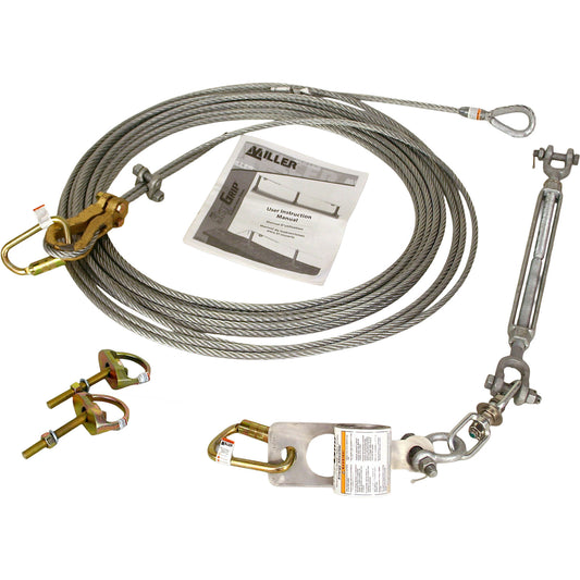 Miller SG416 Horizontal Lifeline Systems Kits Silver Fall Protection