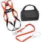 Miller TSK4500 Fall Protection Kit, includes Universal Full-Body Harness (T4500) and 6 ft Shock-Absorbing Webbing Lanyard (T5112) Orange Fall Protection